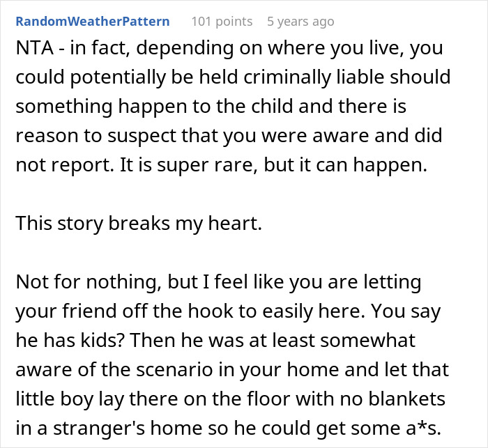Man with kids horrified by roommate’s guest leaving her child freezing on the floor without blankets in their home. Man with kids horrified by roommate’s guest leaving her child freezing on the floor without blankets in their home.