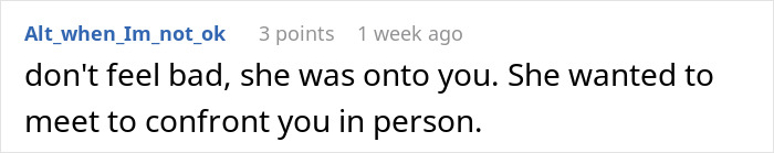 Screenshot of an online comment about faking a twin brother to ghost a girl, discussing confrontation and feelings. Screenshot of an online comment about faking a twin brother to ghost a girl, discussing confrontation and feelings.