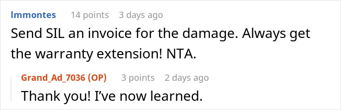 Screenshot of an online discussion about an aunt called cruel by family after banning her iPad-stealing niece from her home. Screenshot of an online discussion about an aunt called cruel by family after banning her iPad-stealing niece from her home.