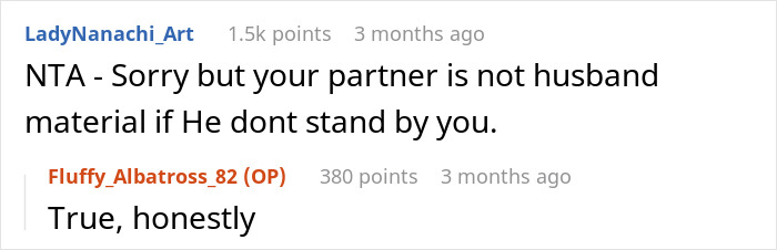 Comment thread showing a discussion about a partner excluding a woman from a family vacation due to gluten intolerance concerns. Comment thread showing a discussion about a partner excluding a woman from a family vacation due to gluten intolerance concerns.