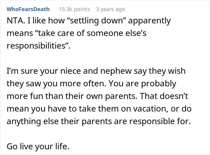 Guy Refuses To Change Travel Plans To Accommodate Brother’s Kids, Family Drama Ensues Guy Refuses To Change Travel Plans To Accommodate Brother’s Kids, Family Drama Ensues