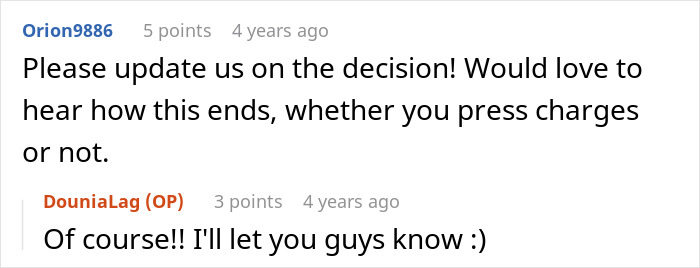 Screenshot of a Reddit conversation about a babysitter dyeing girls&rsquo; hair pink with a grandma&rsquo;s shocked reaction.