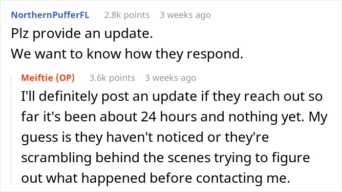Online discussion between users about an agency stealing years of graphic designer&rsquo;s work and expected response updates.