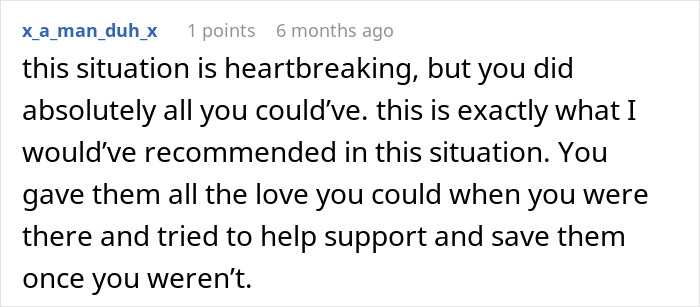 Screenshot of a heartfelt Reddit comment discussing a babysitter&rsquo;s emotional response to kids&rsquo; living conditions and calling CPS.