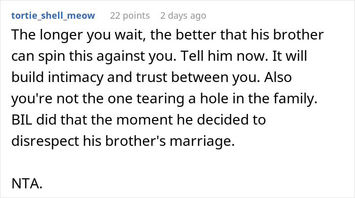 Text conversation discussing a brother volunteering to serve his wife’s needs while his sibling signs up to serve his country. Text conversation discussing a brother volunteering to serve his wife’s needs while his sibling signs up to serve his country.