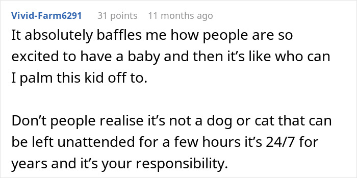 Online comment expressing frustration over irresponsible parenting and prolonged family drama involving police threats.