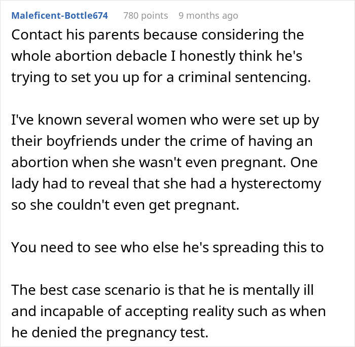 Comment thread discussing pregnancy assumptions leading to a heartbreaking cancer diagnosis and related personal experiences.