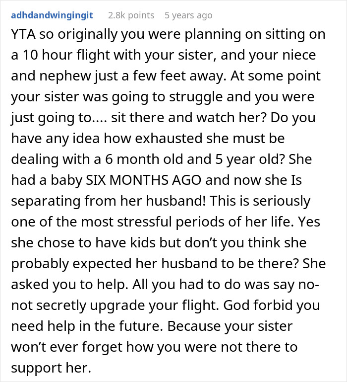 Person Upgrades To Business Class To Escape Mid-Flight Babysitting, Vacation Turns Tense Person Upgrades To Business Class To Escape Mid-Flight Babysitting, Vacation Turns Tense