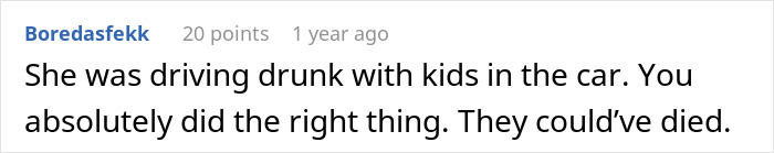 Screenshot of a Reddit comment discussing a woman served with divorce papers six months after giving birth.