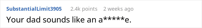 Text message conversation showing a user accusing someone&rsquo;s dad, related to a cousin betrayed lady by having affair with her ex.