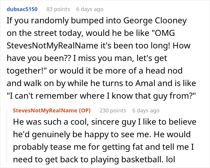 Screenshot of an online conversation where a guy shares what it was really like to date a famous actress.