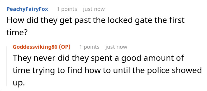 Online conversation about neighbors sending their relatives to use a private pool without consent and police involvement.
