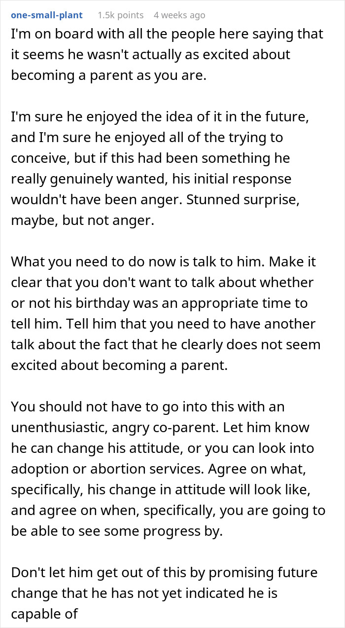 Woman surprises husband with pregnancy test as birthday gift, capturing his shocked and emotional reaction. Woman surprises husband with pregnancy test as birthday gift, capturing his shocked and emotional reaction.