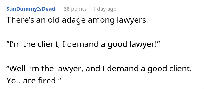 Text post showing a humorous exchange referencing finger-snapping Karen treating engineer like a servant and regrets.