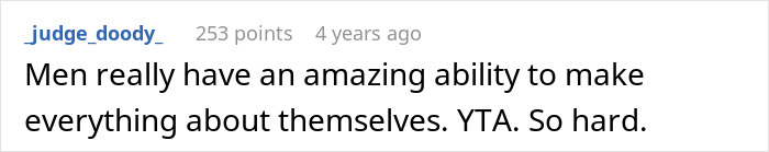 Screenshot of a social media comment criticizing a man who left his wife after her cancer diagnosis and no biological kids.