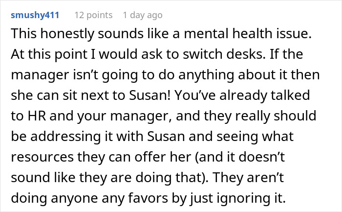 Woman in office overwhelmed with tears and drama, while coworker seeks a peaceful 9-to-5 amid HR indifference.