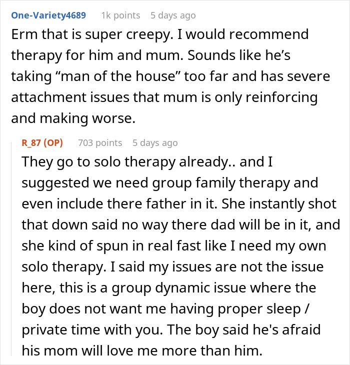 Reddit user discusses concerns about 11-year-old son monitoring bedroom and demanding open door in family dynamics.