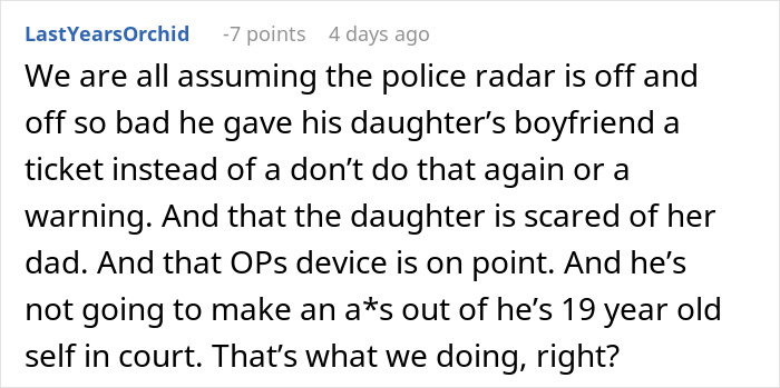 Police officer wrongfully tickets daughter’s boyfriend for speeding, raising suspicion about the incident and relationship dynamics. Police officer wrongfully tickets daughter’s boyfriend for speeding, raising suspicion about the incident and relationship dynamics.