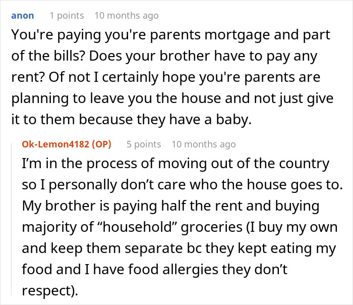 Screenshot of an online discussion highlighting sibling disputes and SIL&rsquo;s irresponsible parenting causing family drama.