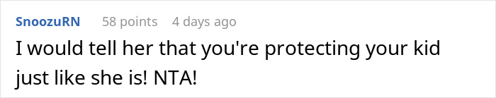 Screenshot of a comment discussing consequences faced by a pregnant anti-vaxxer as best friend cancels future playdates.