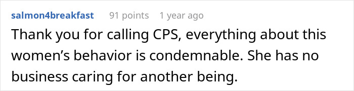 Comment on divorce papers story, user salmon4breakfast criticizes woman for caring for sister-in-law&rsquo;s kids.