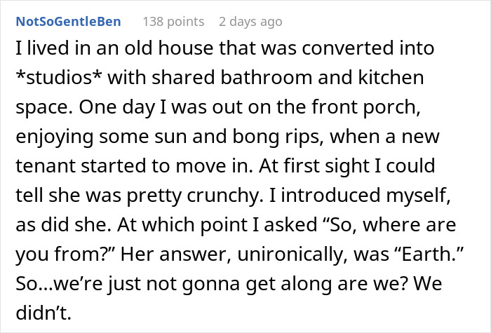 Entitled neighbor demands to stop using WiFi, claiming it distracts her plants in a shared living space conflict. Entitled neighbor demands to stop using WiFi, claiming it distracts her plants in a shared living space conflict.