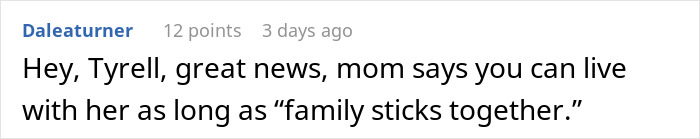 Man opens door to family in need, closes it after brother's girlfriend brings chaos and cigarettes inside.
