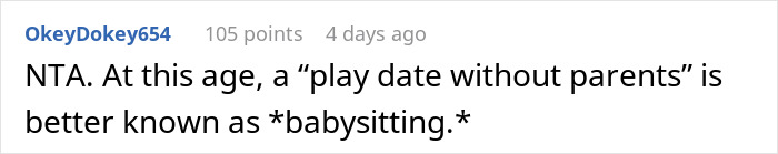 Screenshot of a Reddit comment discussing expectations in treating brother&rsquo;s girlfriend&rsquo;s kids differently from one&rsquo;s own children.