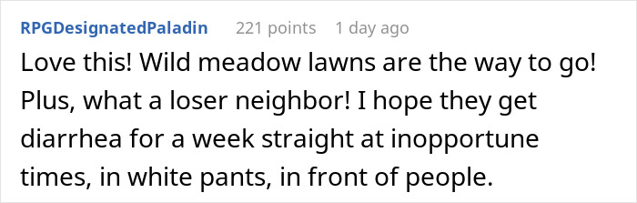 User comment on a post about overgrown weeds and a couple&rsquo;s certified wildlife habitat yard transformation.