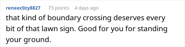 Screenshot of a Reddit comment praising someone for setting boundaries after MIL secretly rehomed dog on couple&rsquo;s honeymoon.