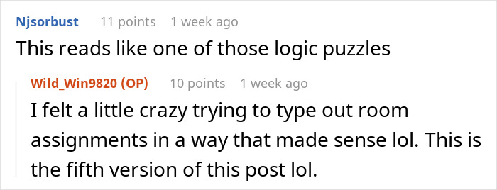 Screenshot of a Reddit conversation about a man refusing to give up his paid master bedroom, sparking accusations of homophobia. Screenshot of a Reddit conversation about a man refusing to give up his paid master bedroom, sparking accusations of homophobia.