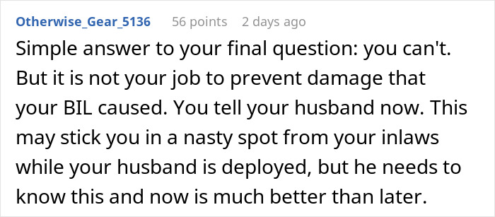 Text conversation about a man signing up to serve his country while his brother volunteers to support his wife during deployment. Text conversation about a man signing up to serve his country while his brother volunteers to support his wife during deployment.