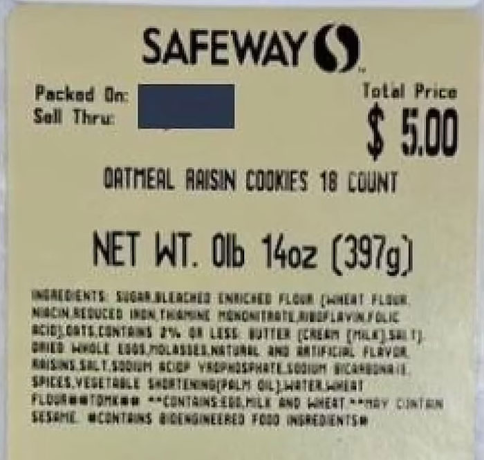 Mislabeled Cookie Tragically Claims Life Of 78YO Mom After Supermarket Visit, Family Sues The Chain Mislabeled Cookie Tragically Claims Life Of 78YO Mom After Supermarket Visit, Family Sues The Chain