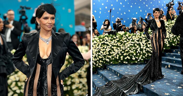 Halle Berry Nearly Bares It All Going Underwear-Free In Sheer Met Gala Dress