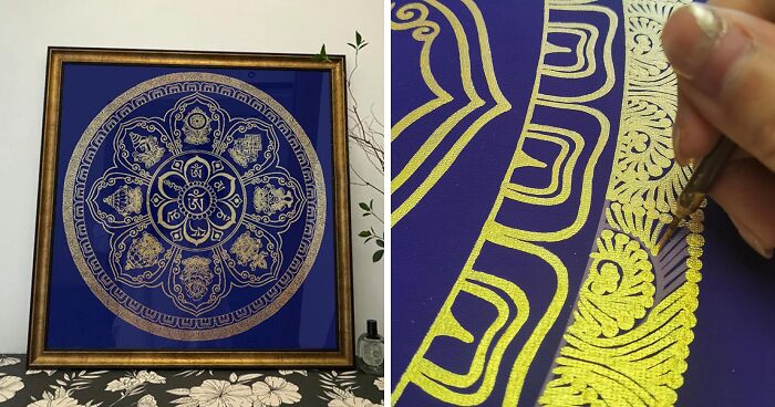I Spent 30 Hours Painting This Buddhist Thangka; I Didn’t Expect It To Quiet My Mind Like This