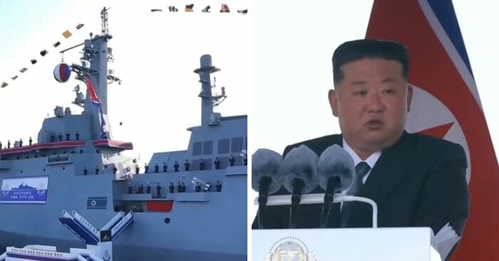 “Irresponsible Error”: Kim Jong-Un Furious As 5,000-Ton Warship Capsizes In Front Of His Eyes