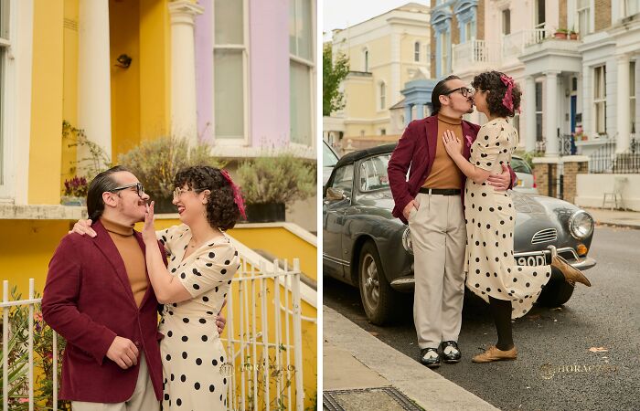 A Stylish London Engagement Photoshoot In Notting Hill (23 Pics)