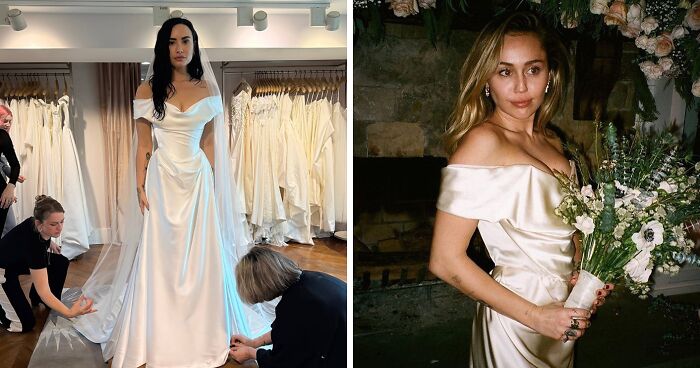“Hailey Vs Selena Vibes”: Demi Lovato’s Wedding Dress Sparks Controversy