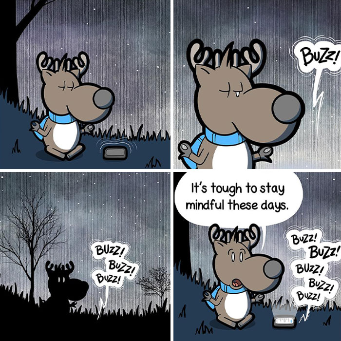 30 Clean And Clever Comics By Bruce That Capture Life In A Snowy Small Town Made By This Artist