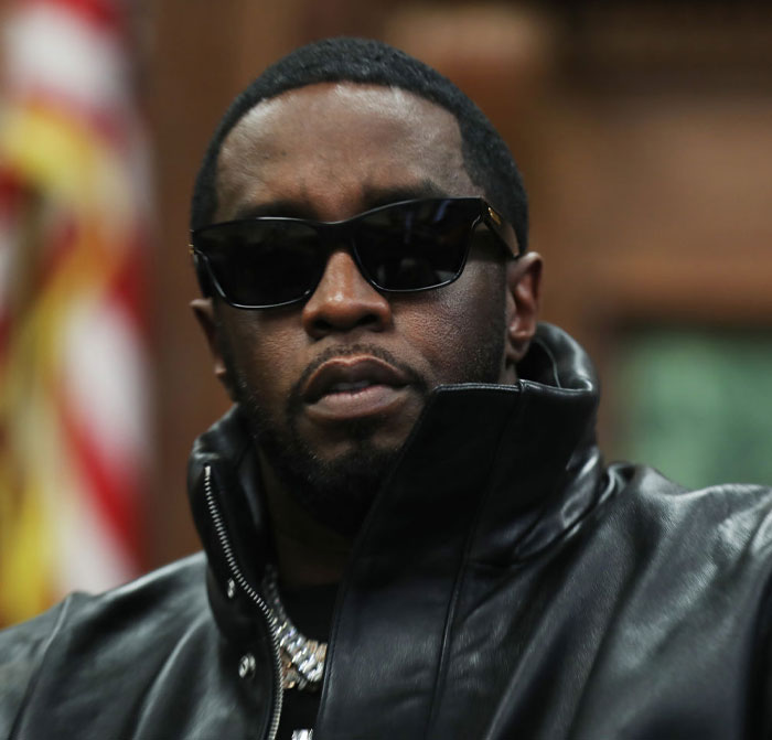 Diddy wearing sunglasses and a leather jacket, representing Diddy&rsquo;s net worth plunge amid legal troubles.
