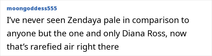 Zendaya reacting with surprise as Diana Ross upstages her on the Met Gala red carpet, stunning onlookers.