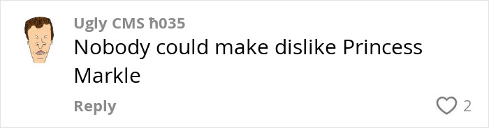 Comment on Meghan Markle's note to flight attendant, expressing admiration and mentioning Princess Markle.