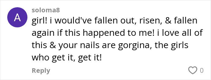 Social media comment reacting to Meghan Markle's note to flight attendant that quickly went viral online.