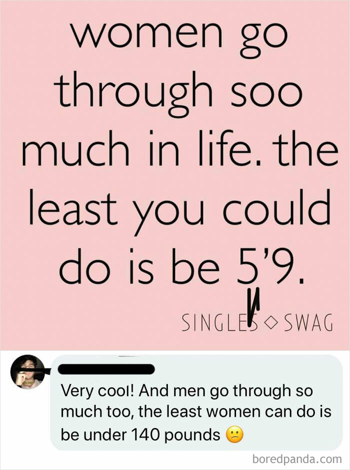 Text post and comment showing women being called out online, highlighting jerks in social media interactions.