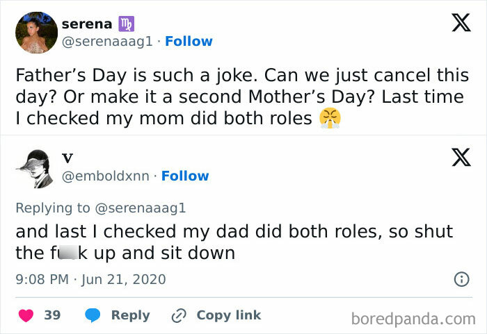 Screenshot of an online exchange featuring women being called out for rude comments in a social media conversation.