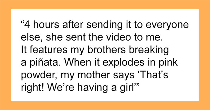 Mom Throws Gender Reveal Without Pregnant Daughter, Still Thinks She’s The Victim