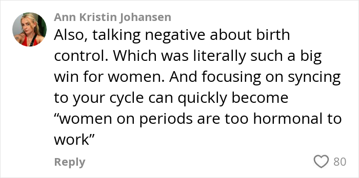 Comment by Ann Kristin Johansen discussing the dangers of alt-right rabbit holes targeting women online.