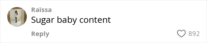 Comment reading sugar baby content by woman going viral discussing dangerous alt-right rabbit holes for women on social media.