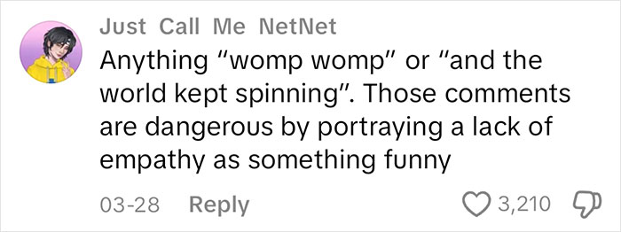 Screenshot of a comment warning about the dangers of certain alt-right rabbit holes for women online.