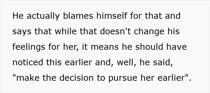 Alt text: Man reflecting on his feelings and decisions after his wife&rsquo;s husband leaves her following unexpected attention.